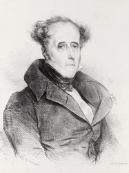 François-René, vicomte de Chateaubriand, gravé par Lemercier